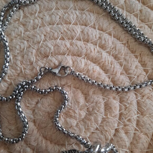 Men's Stainless Steel Gothic Necklace - Dragon Pendant, NEW! - Picture 10 of 13